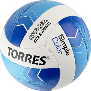 Купить Мяч волейбольный Torres Simple Color любительский р.5 в Новоульяновске 